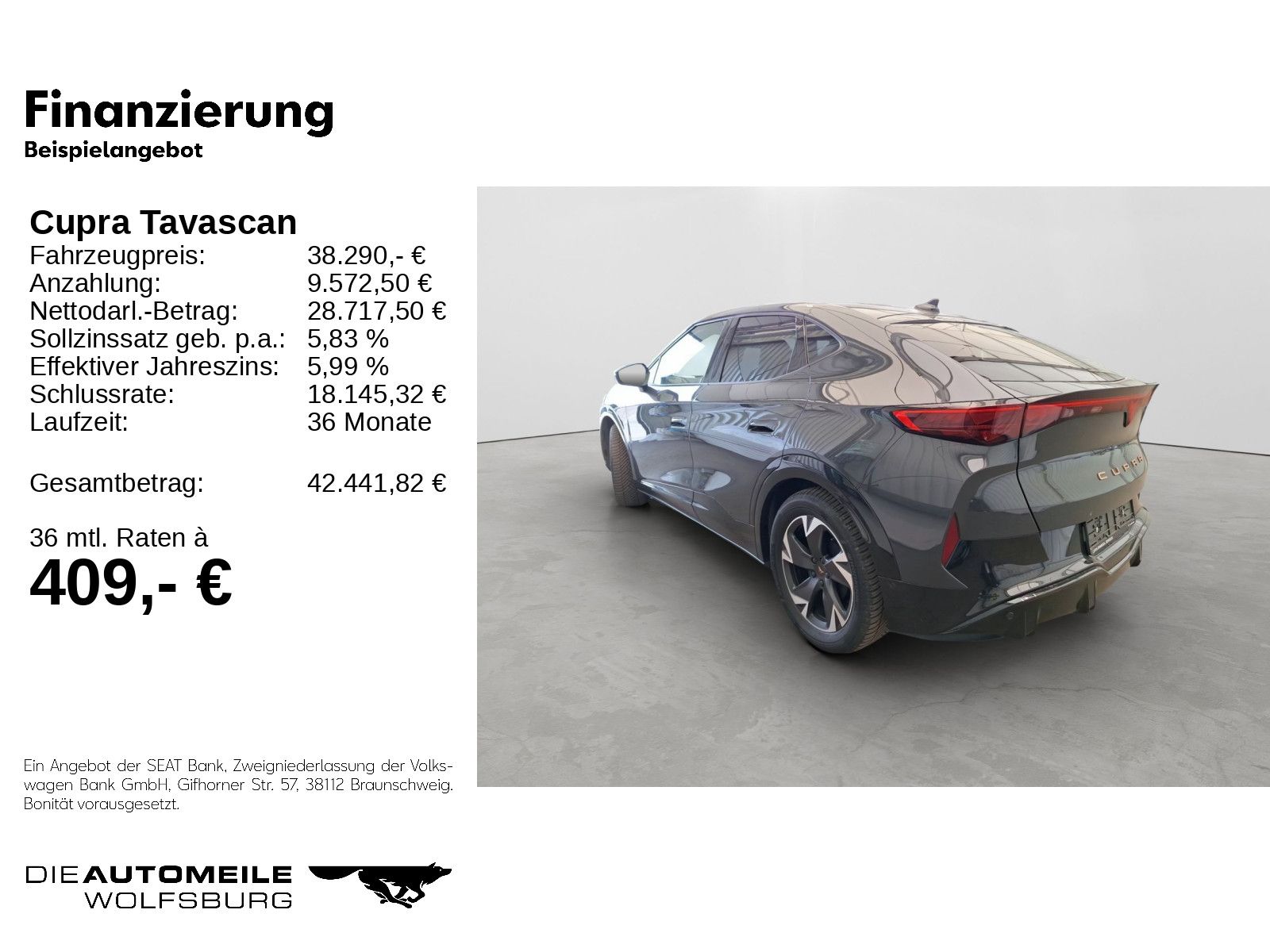 Cupra Tavascan Endurance KAM WäPu NAVI SITZHZ foto 2