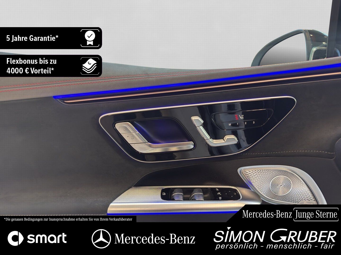 Fahrzeugabbildung Mercedes-Benz EQE 350 4M AMG Night Airmatic Pano Massage 22KW