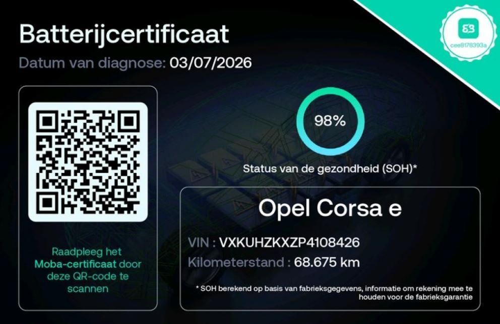 Opel Corsa E 100KW / 50KWh SOH 98% / Airco-Ecc. / Cru imagem 2