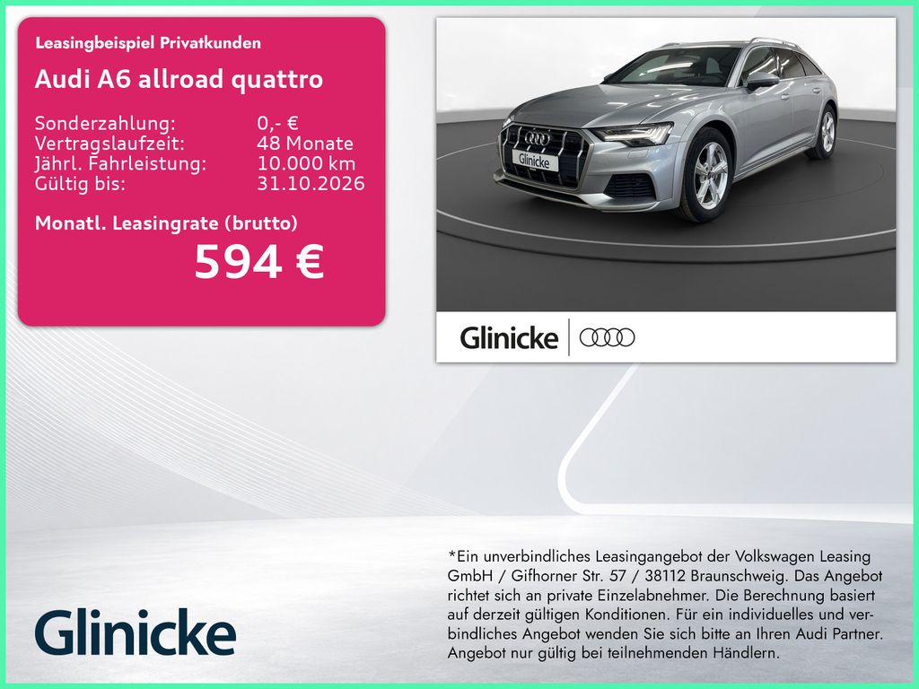 Audi A6 allroad 55 TDI AHK Matrix LM18" B&O 360 Leder