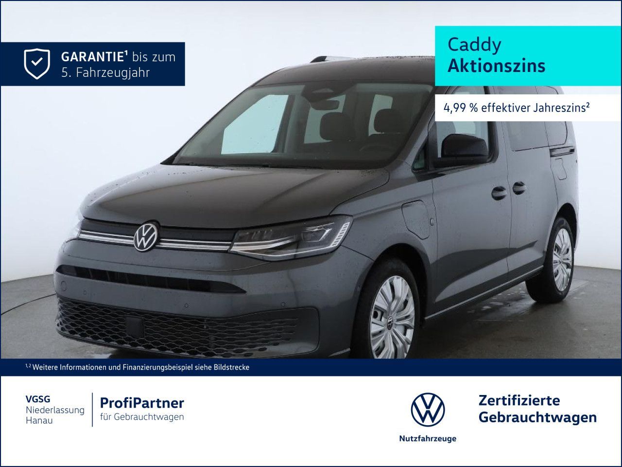 Volkswagen Caddy Goal Vorb. AHK Navi AGR Kamera LED Klima