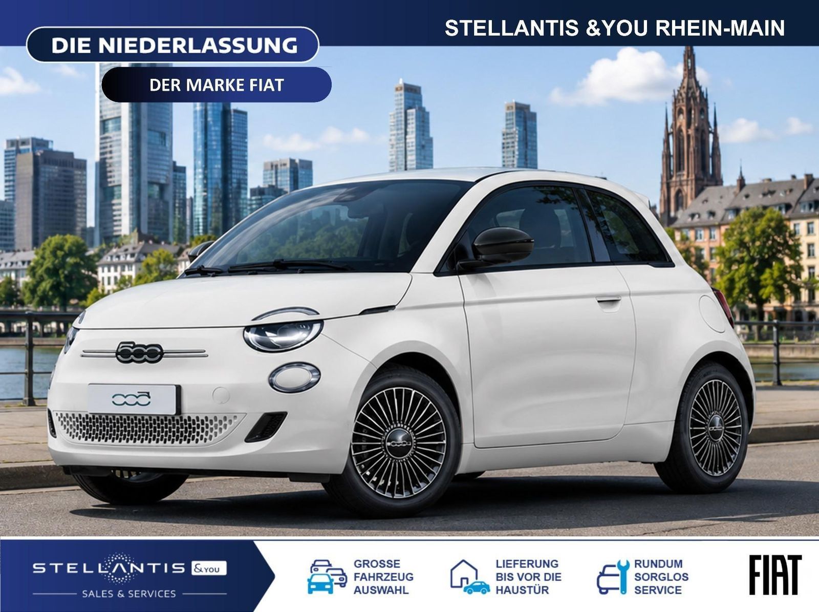 Fiat 500e Icon 42 KWh Klima CarPlay Keyless