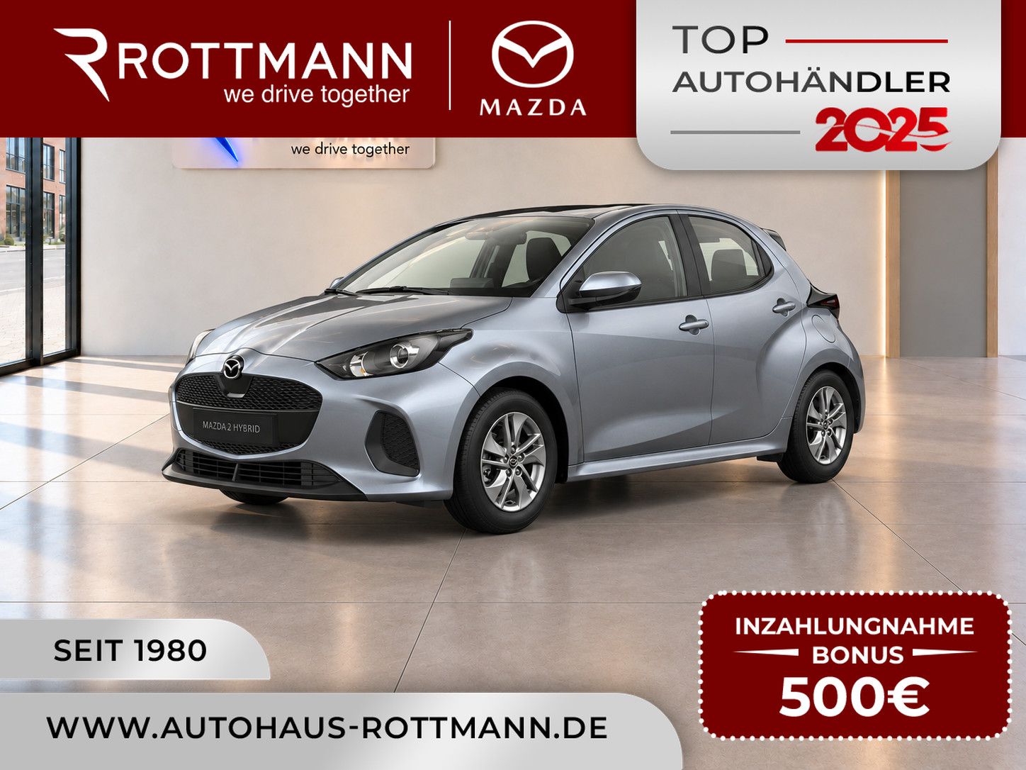 Mazda 2 Hybrid 2026 1.5L VVT-i 116PS Aut. PRIME-Line