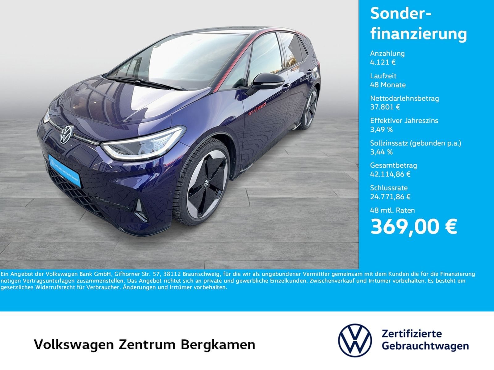 Volkswagen ID.3 GTX PERFORMANCE FIRE ICE HARMAN KARDON LM20 foto 1