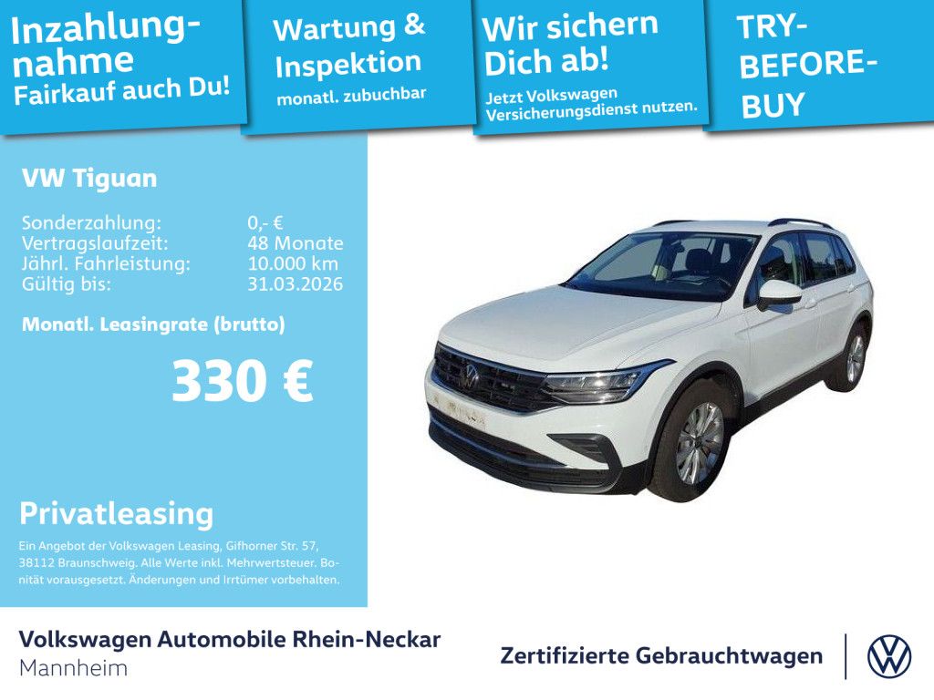 Volkswagen Tiguan 1.5 TSI Life DSG GAR 2029 Navi PDC LED uv