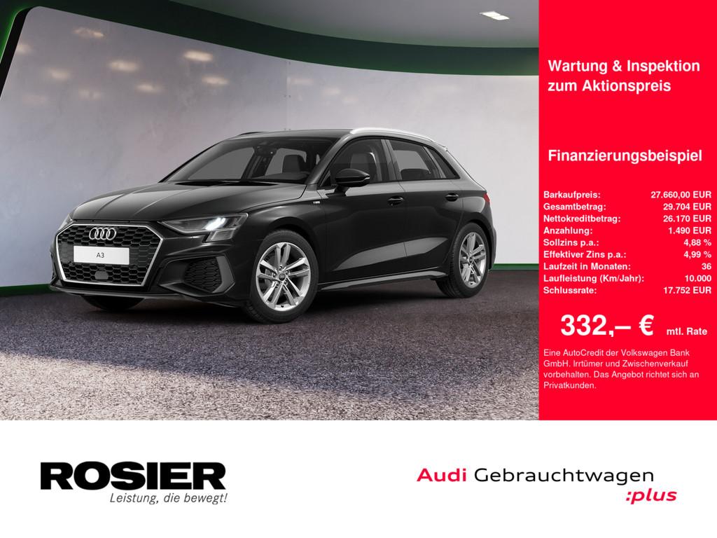 Audi A3 Sportback S line 35 TDI S tronic LED NAVI SHZ