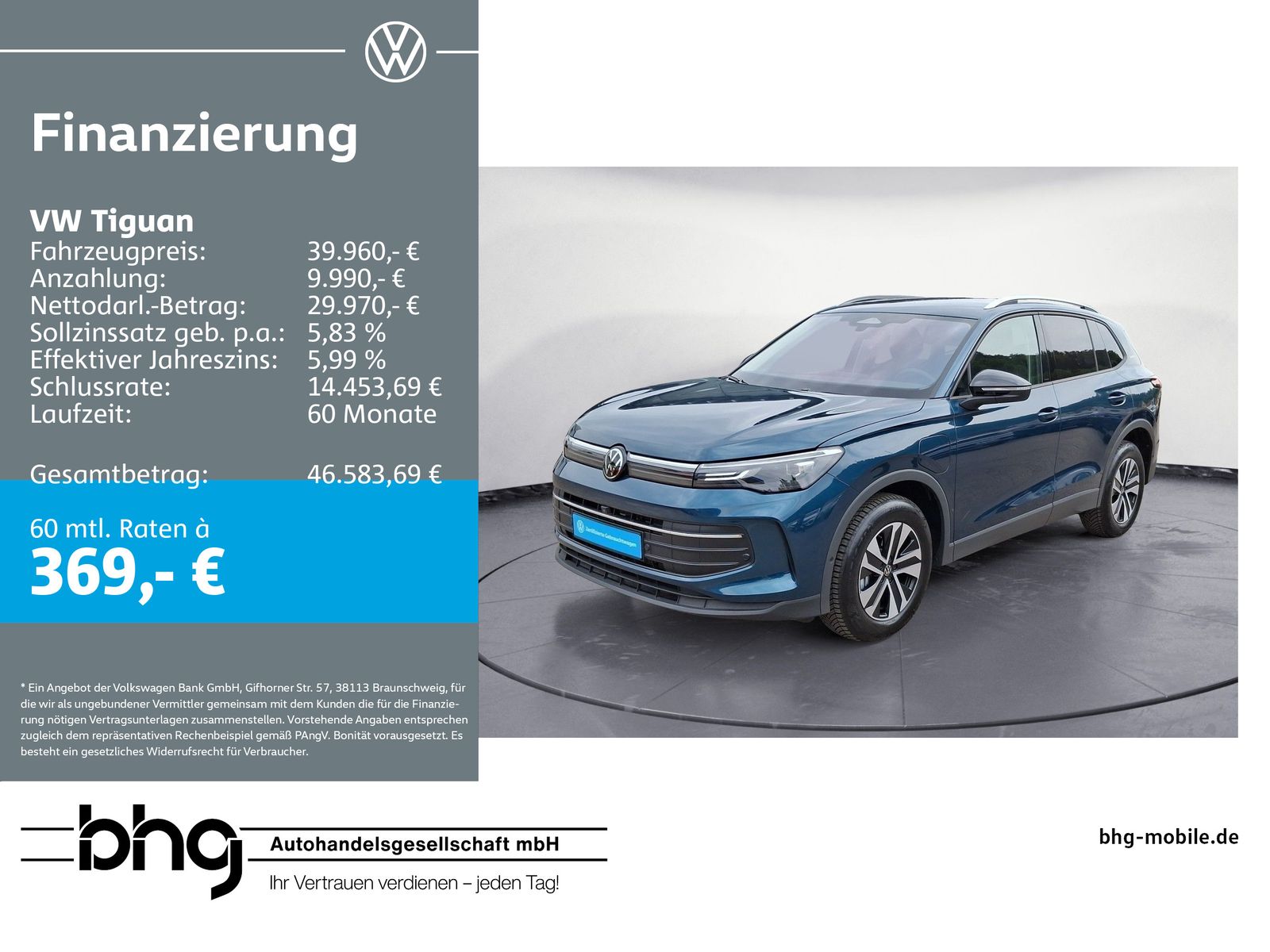 Volkswagen Tiguan 1.5 eHybrid DSG ENERGY *360° Kamera *AHK 