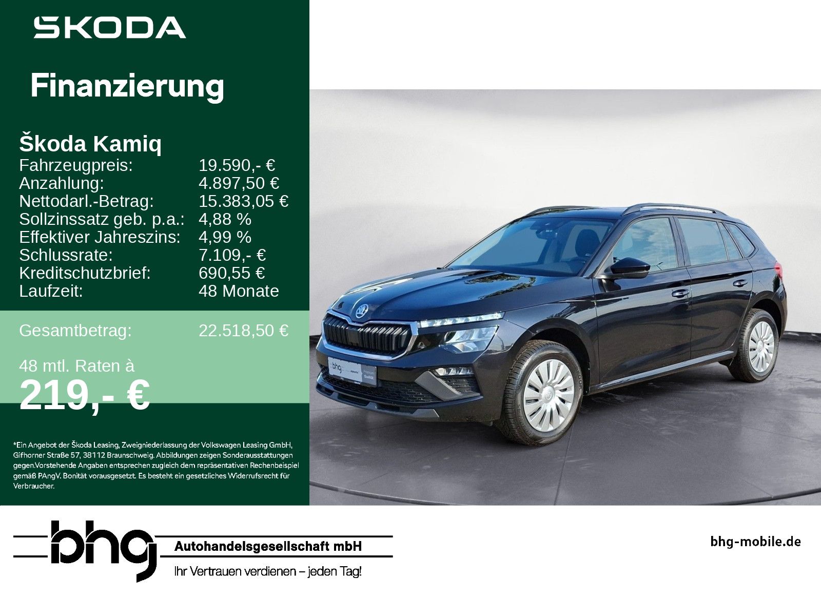 Skoda Kamiq 1.0 TSI DSG Essence Front-LaneAssist LED A