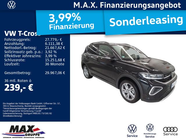 T-Cross 1.0 TSI DSG R-LINE IQ.LIGHT+AHK+NAVI+