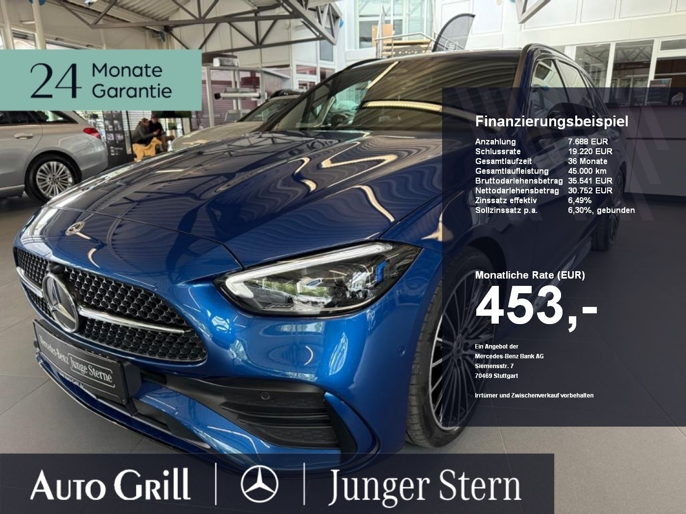 MERCEDES-BENZ C 180 T AMG Line Premium Night 19Zoll 360 Distro