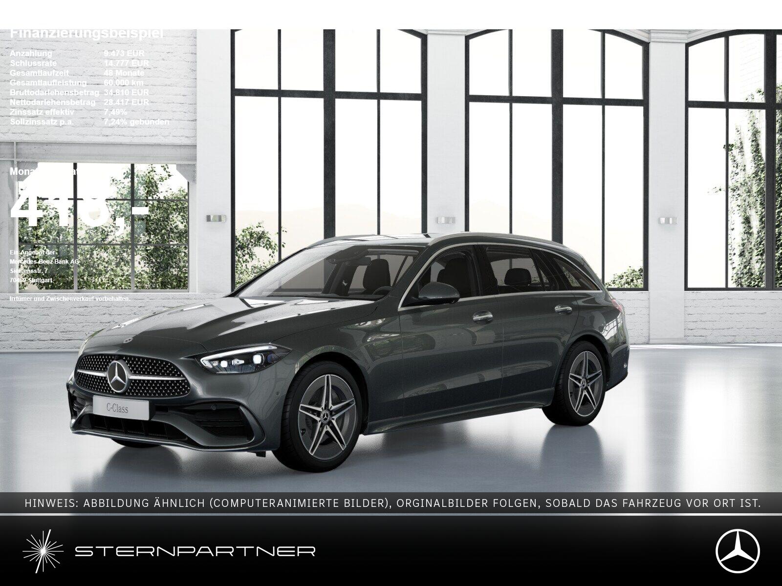 Mercedes-Benz C 200 T AMG+MBUX+DIGITAL+DISTRONIC+AMBIENTE+360°