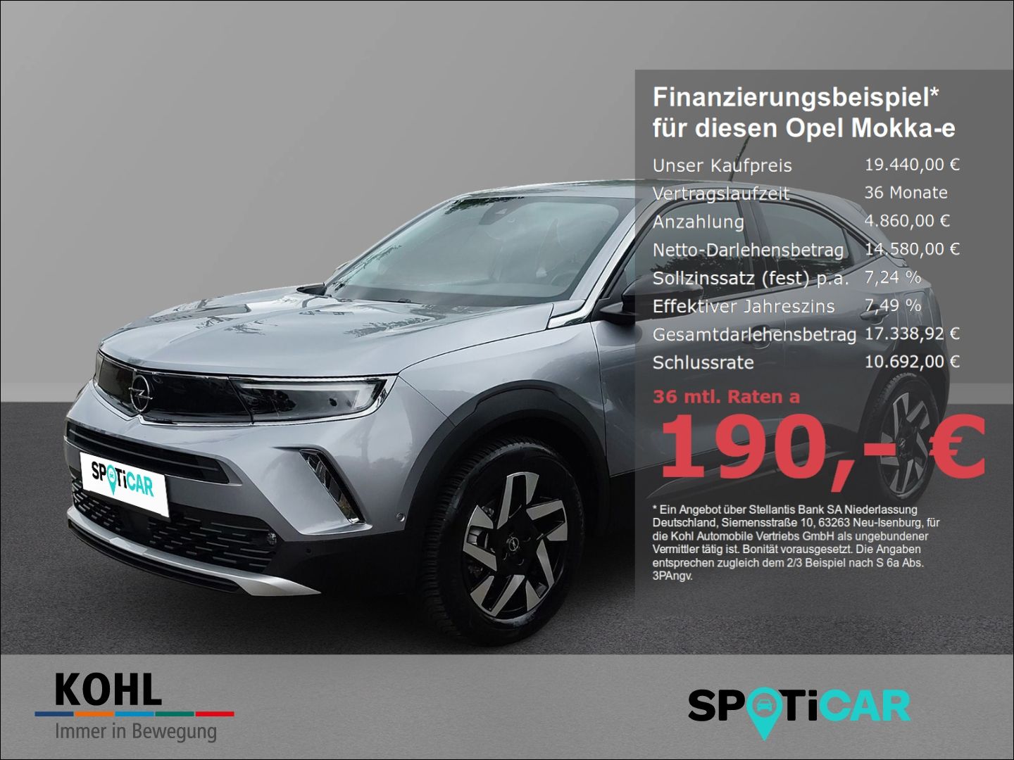 Opel Mokka-e Elegance 136 PS PDC Rückfahrkam. LED Kli