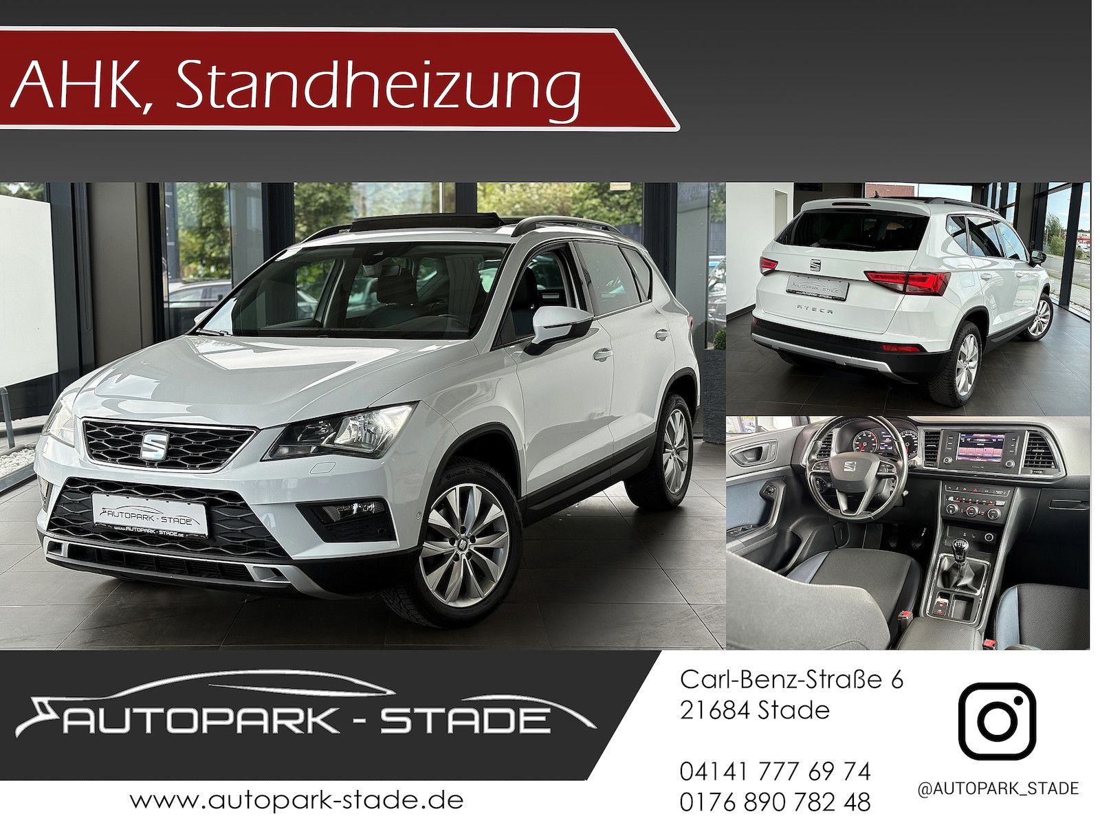 SEAT Ateca Style 1.0 TSI Pano LED ACC AHK StdHz. Ass.