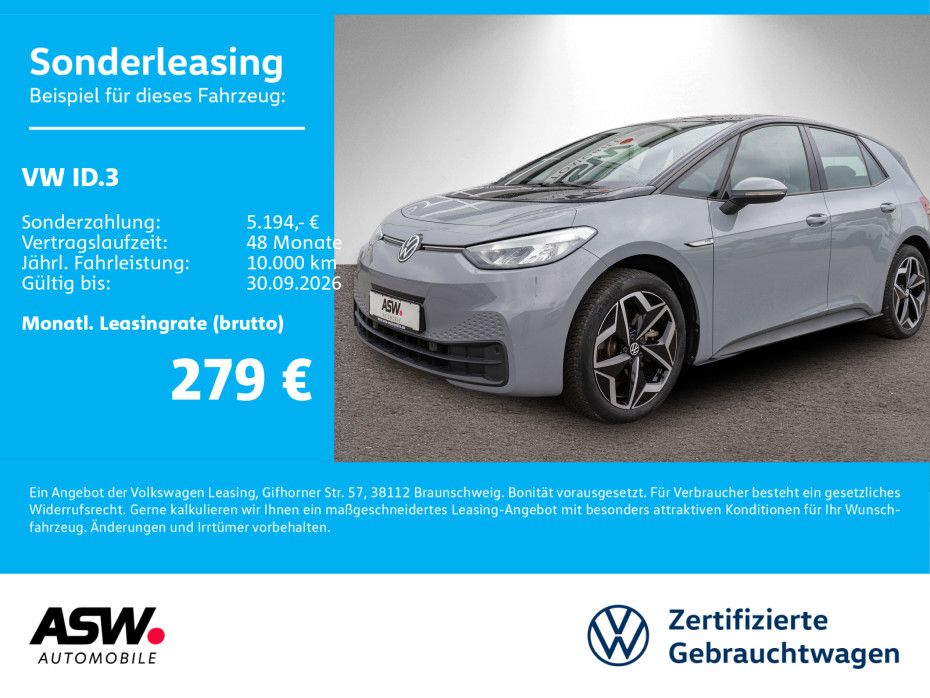 Volkswagen ID.3 Pro Performance LED Navi PDC ACC SHZ Wäpu foto 1