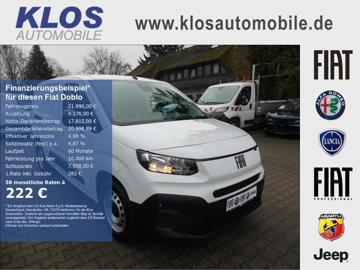 Fiat Doblo CARGO KAWA L2H1 1.5 BLUEHDI 130PS MAGIC WI