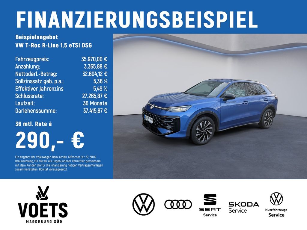 T-Roc R-Line 1.5 eTSI DSG KAMERA+NAVI+LED+ACC