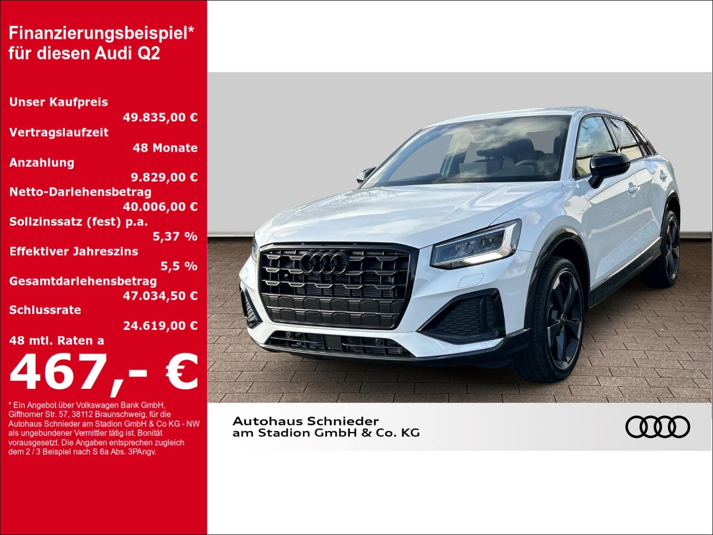 Audi Q2 advanced 35 TFSI S-tronic AHK+LEDER+LED+KAMER