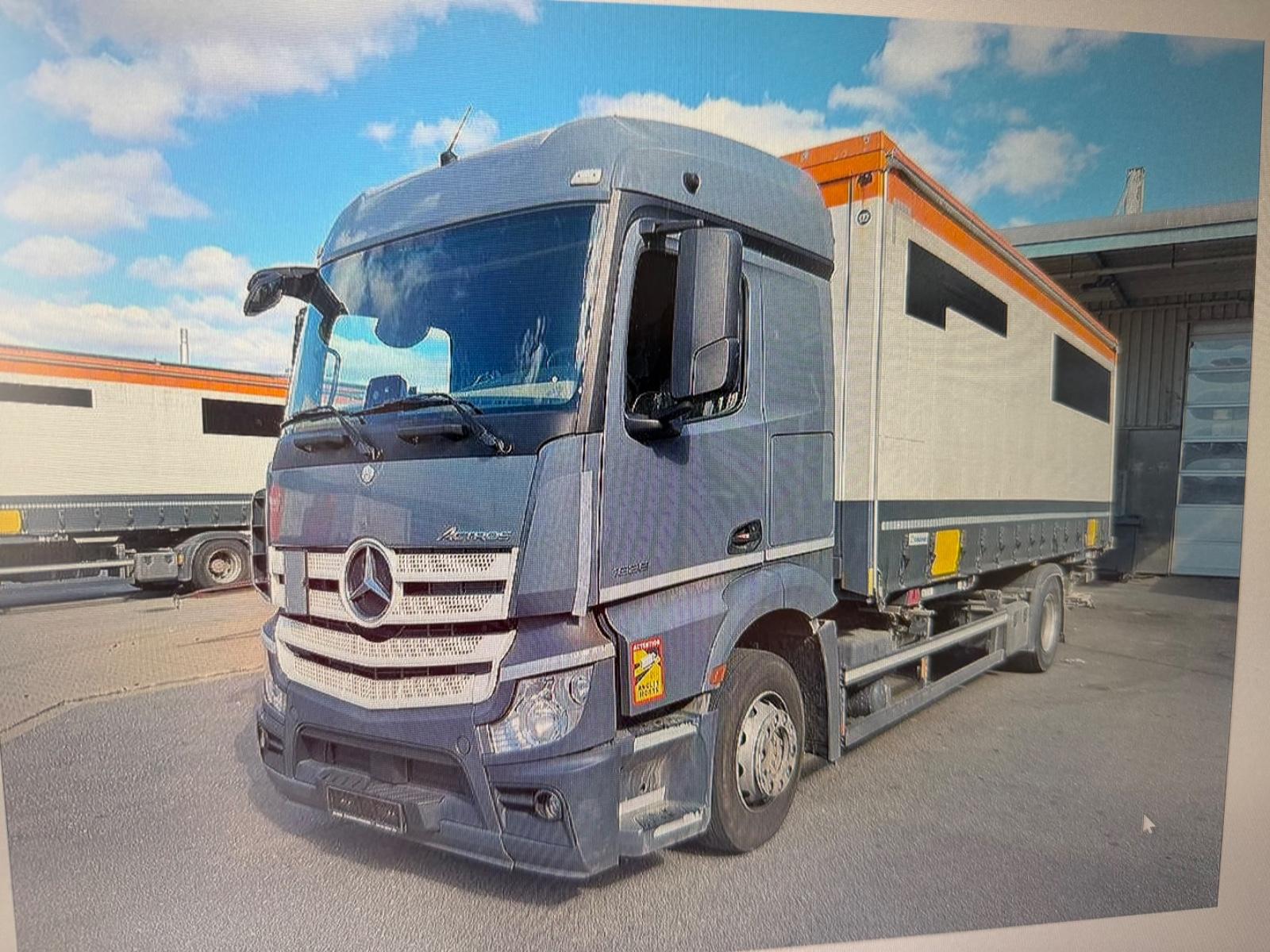Mercedes-Benz Actros 1836 Wechselbrücke Plane/Spriegel     LBW
