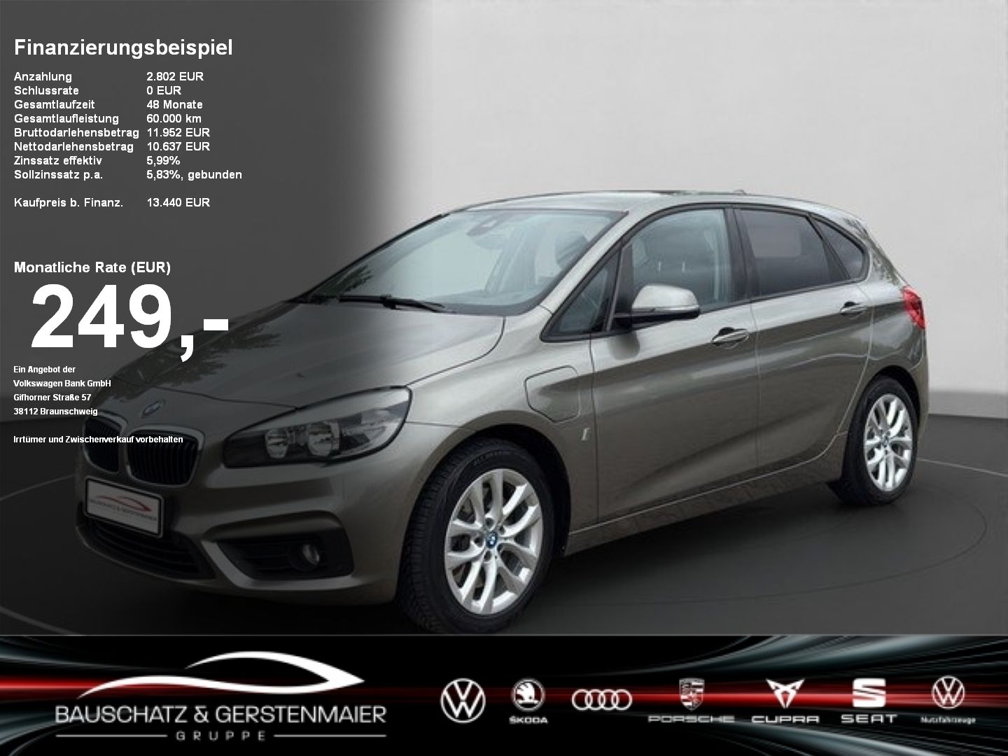BMW 225xe Active Tourer Advantage **NAVI*PDC*BLUE**