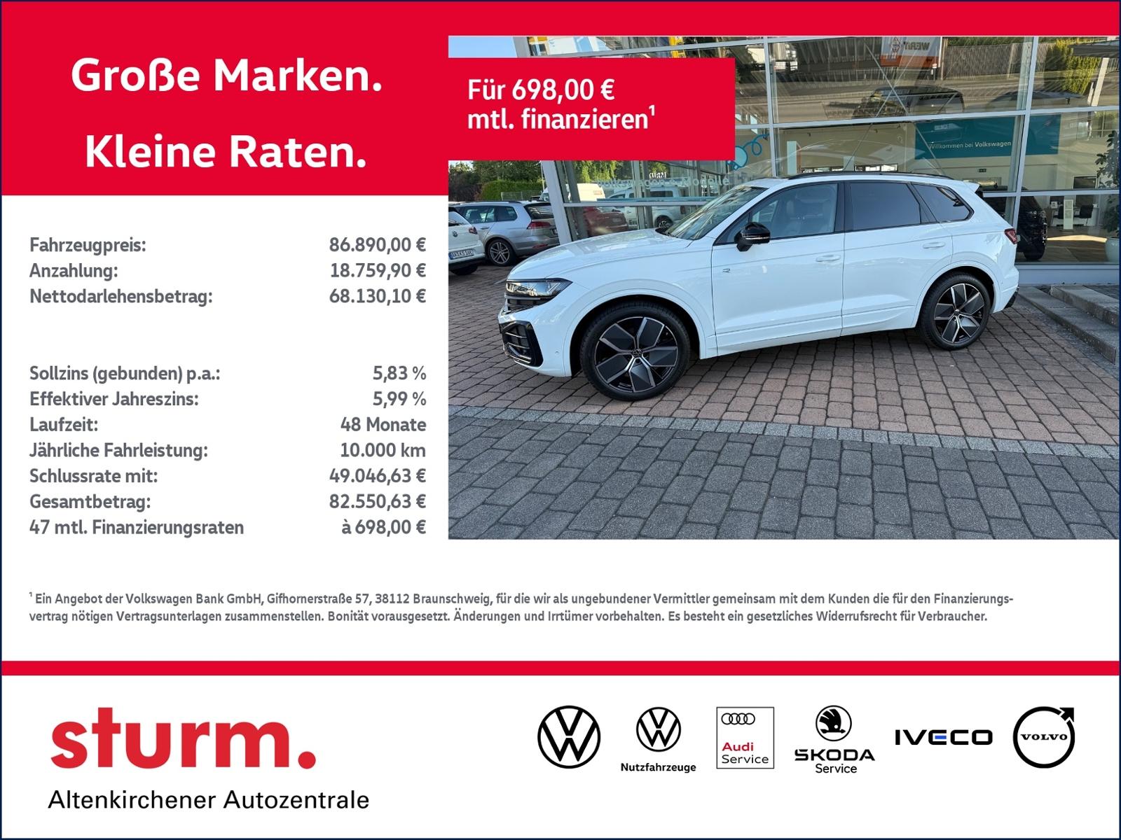 Volkswagen Touareg R-Line 3,0 l V6 TDI 4MOTION  *Pano, Luft