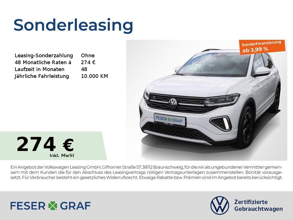 Volkswagen T-Cross R-Line 1.5 TSI Navi AHK Kamera LED SiHz