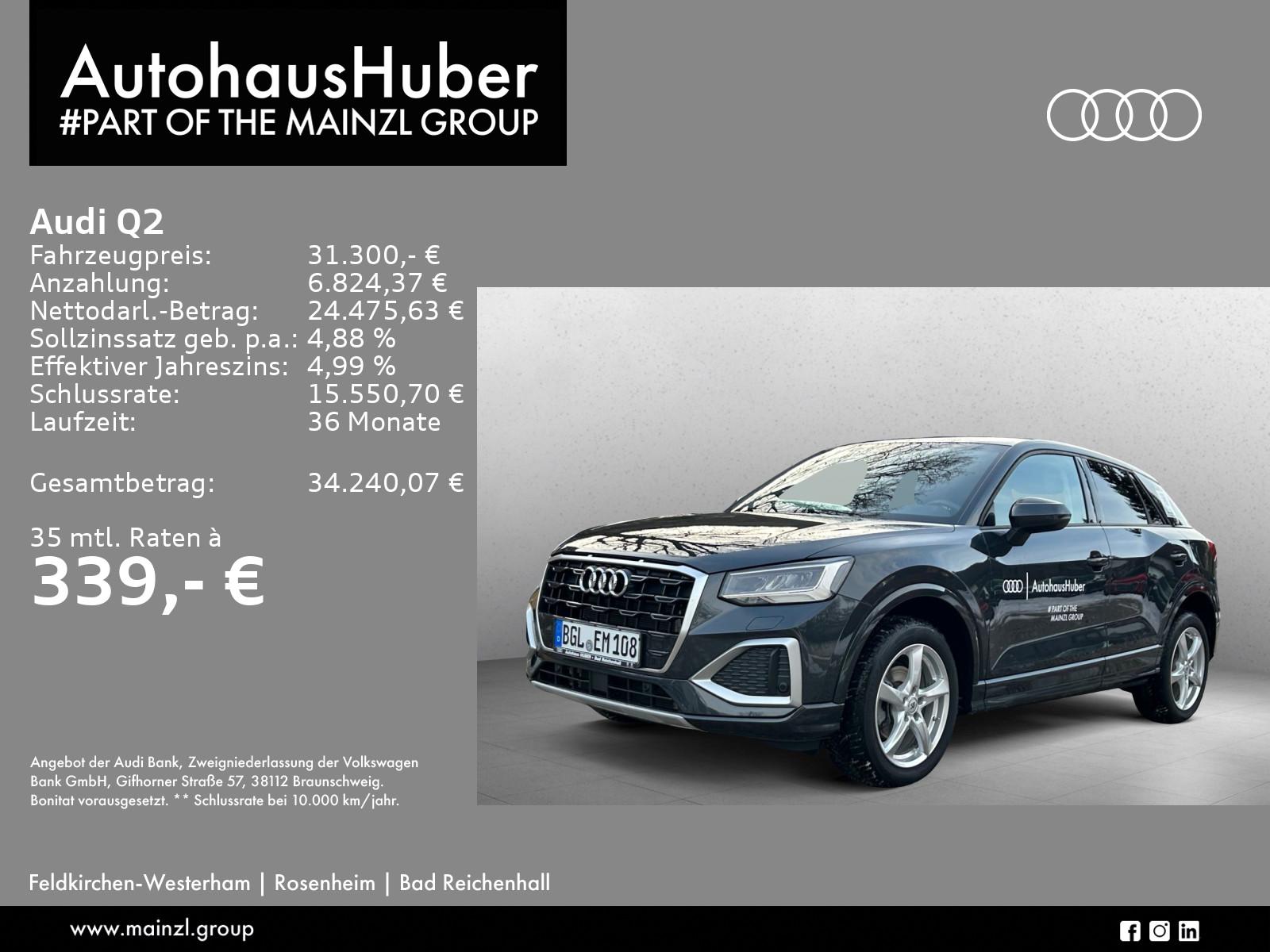 Audi Q2 adv. 35 TFSI S tronic MMI Plus AHK SHZ RKam