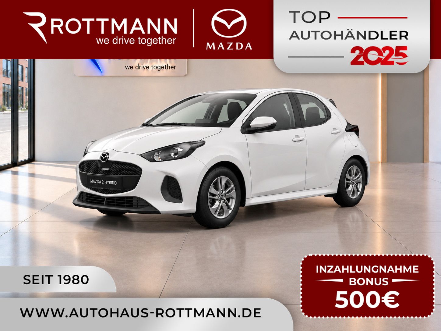 Mazda 2 Hybrid 2026 1.5L VVT-i 116PS Aut. CENTRE-Line