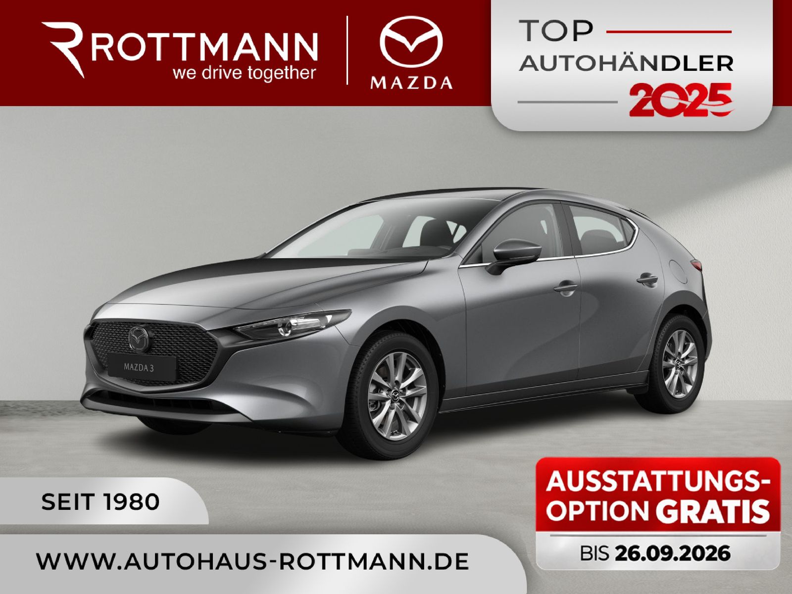 Mazda 3 2027 SKYACTIV 140ps Aut PRIME-Line NAV ACC HUD