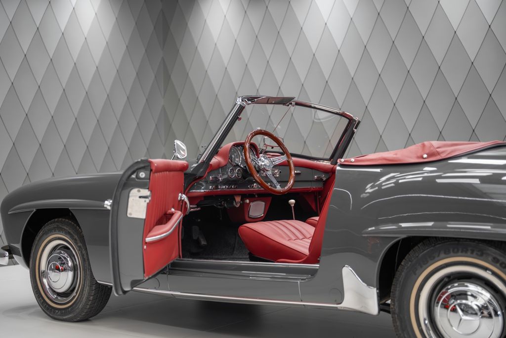 190 SL Cabriolet Baujahr 1955/56 Grau / Rot - Bild 11