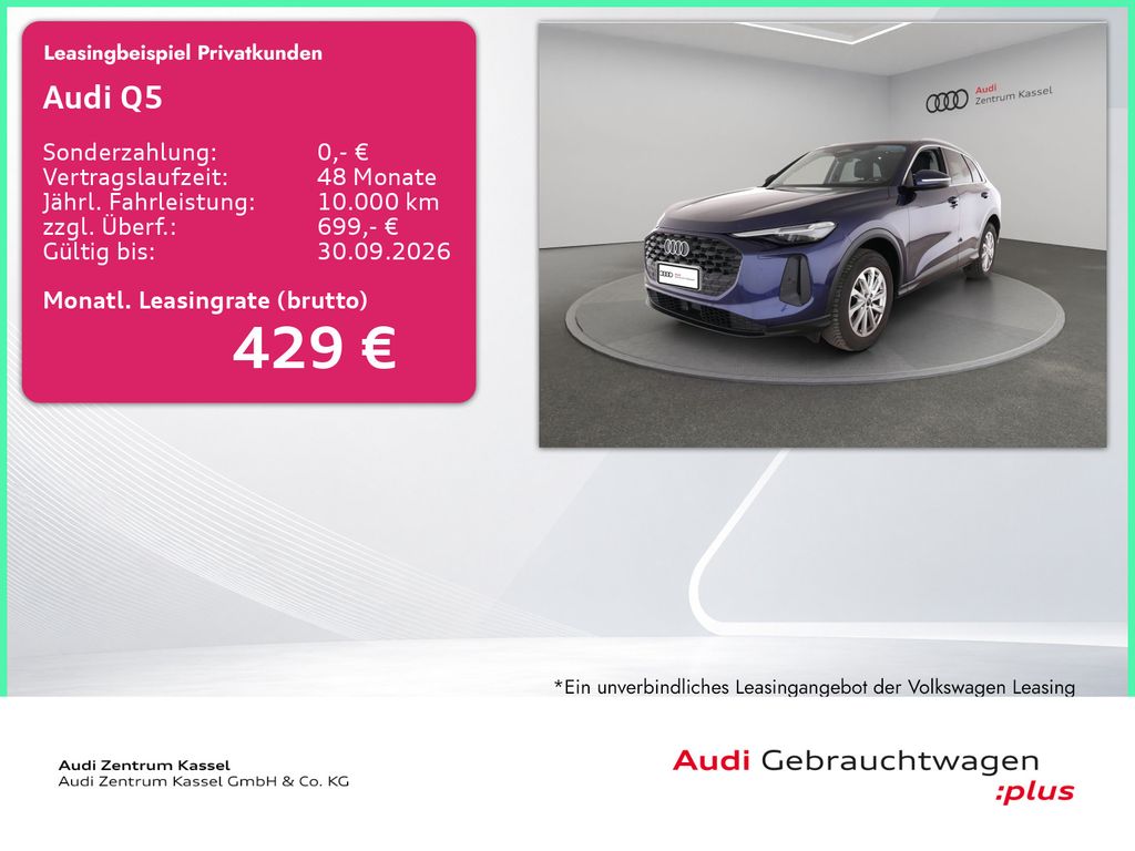 Q5 TDI quattro LED Pano AHK Kamera Navi Carplay