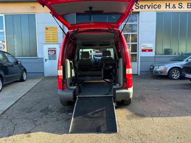 Volkswagen Caddy Life-Rollstuhlrampe-8.Fach bereift