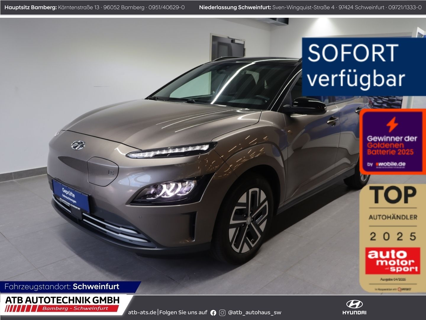 Fahrzeugabbildung Hyundai KONA Elektro Trend 2WD 39,2 kWh 96,6% SOH LED AC