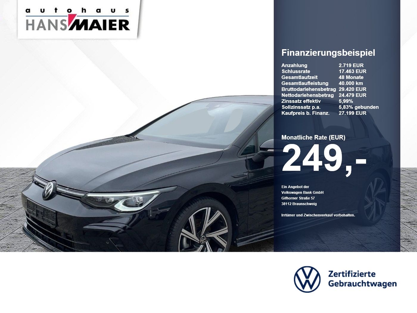 Volkswagen Golf R-Line eTSI DSG Navi AHK RearView 8fach foto 1