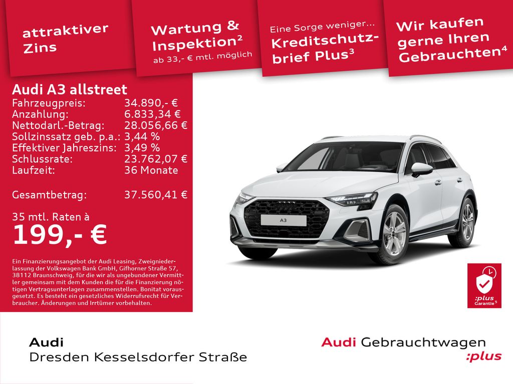 A3 allstreet 35 TFSI 110(150) kW(PS) Schaltgetri