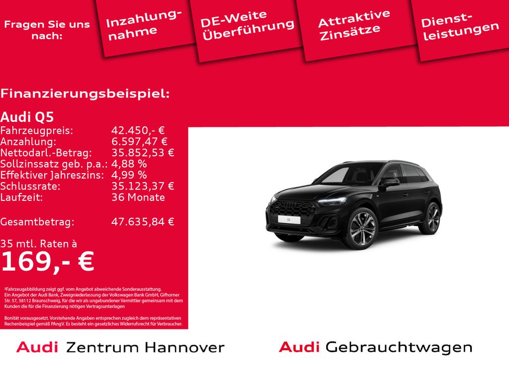 Audi Q5 S line 40 TDI quattro virtual Head-Up Pano