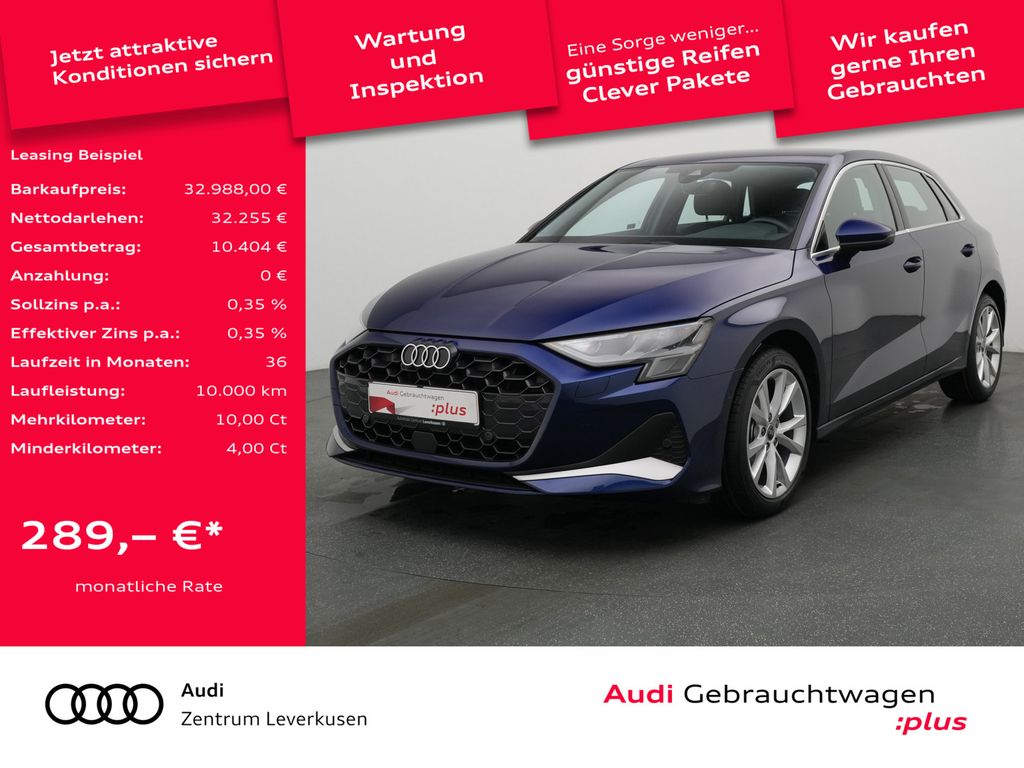 A3 Sportback advanced S-TRON SHZ CARPLAY LED PDC