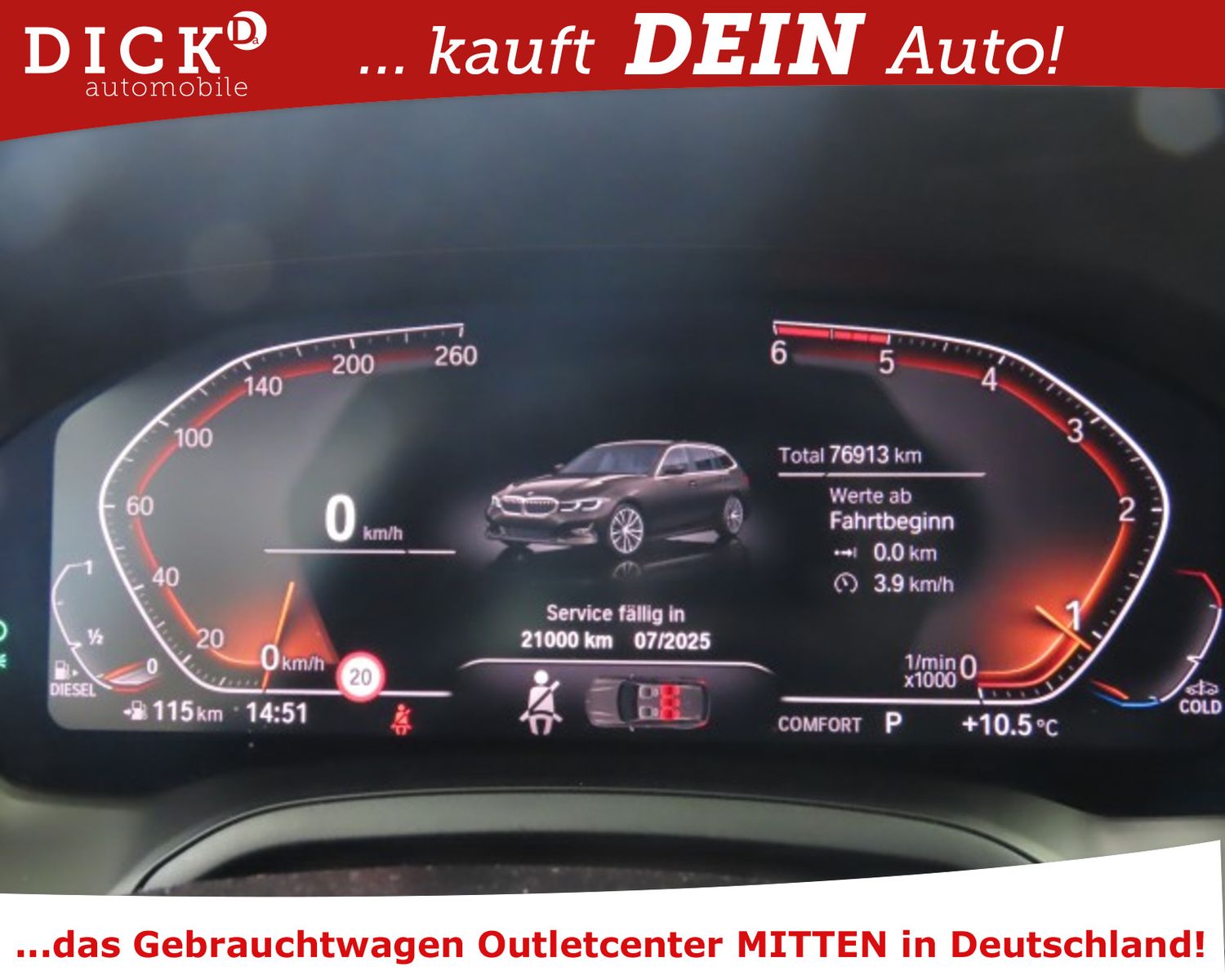 Fahrzeugabbildung BMW 320d xDr Aut Sport LED/NAVI+/VIRTU/HUD/ACC/SHZ