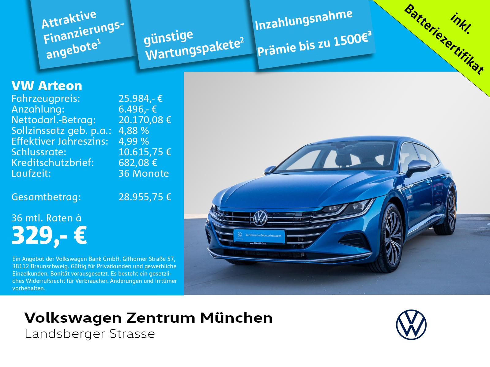 Volkswagen Arteon SB 1.4 TSI eHYBRID AHK ACC DCC LED NaviPr