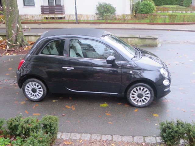 Fiat 500c DolceV. Cabrio, all Black, 22 Mo., Garantie