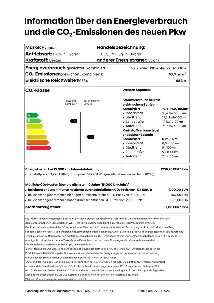 Hyundai TUCSON Plug-In-Hybrid 1.6 T-GDi Trend ASCC/VIRTU imagem 2