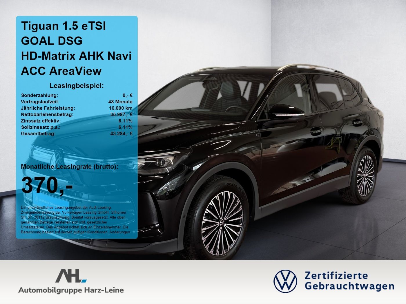 Volkswagen Tiguan 1.5 eTSI GOAL DSG HD-Matrix AHK Navi ACC