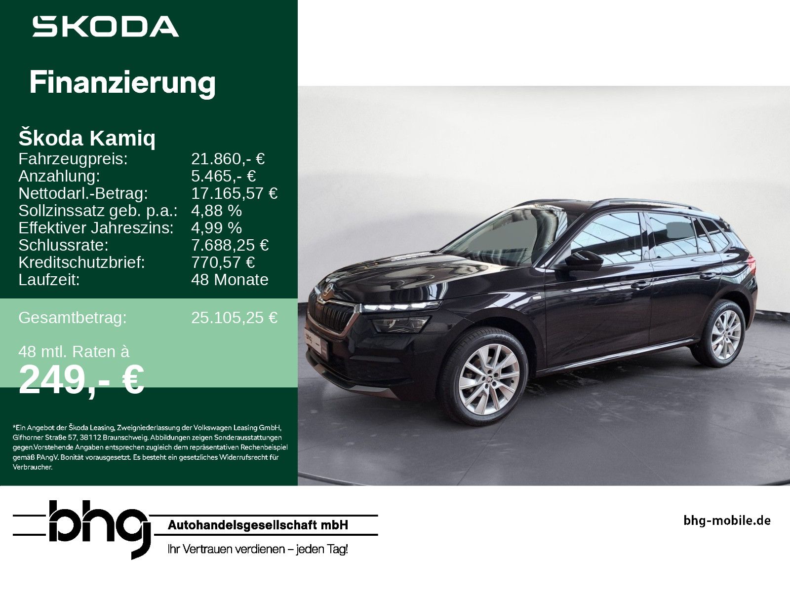 Skoda Kamiq Tour 1.5 TSI 6-G-Schaltg. *ACC*NAVI*APP-CO