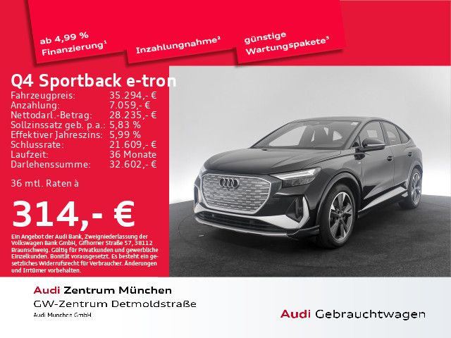 Audi Q4 Sportback 40 e-tron S line AHK/Virtual/LED/Na