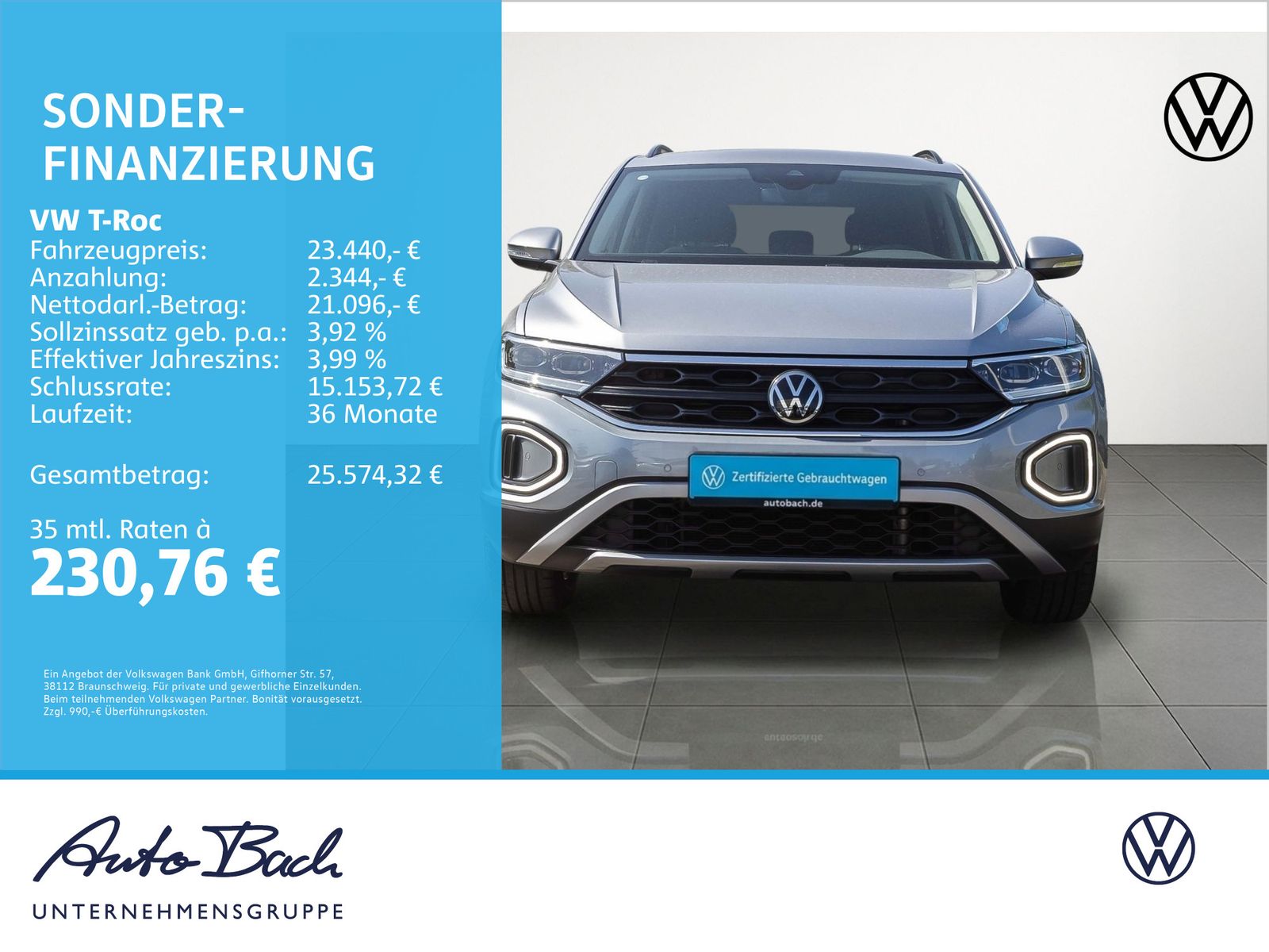 Volkswagen T-Roc 1.5 TSI DSG Life, AHK, Navi, LED, Rückfahr imagem 2