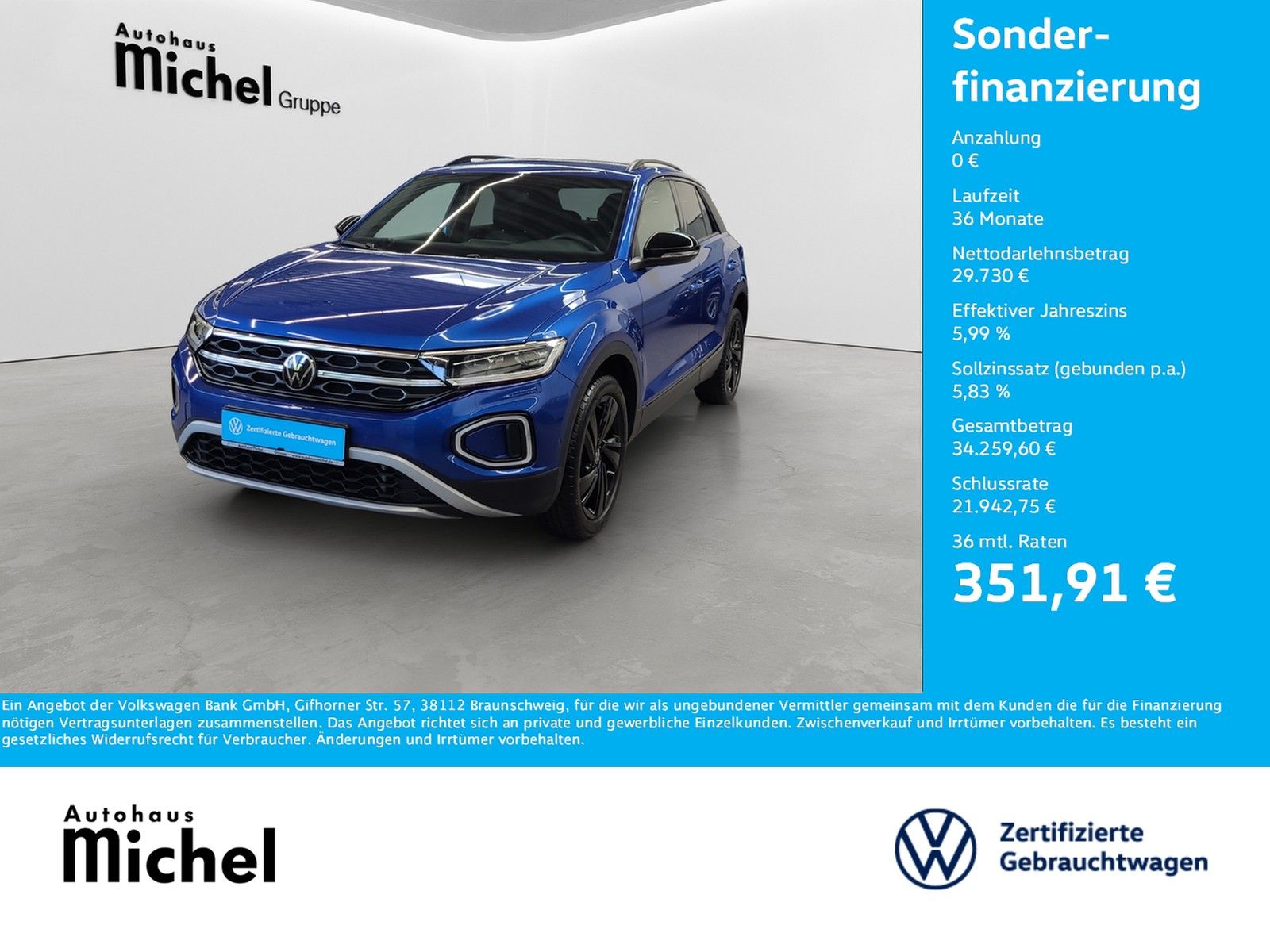 Volkswagen T-Roc TSI DSG Style Black Style IQ-Light DCC A foto 2