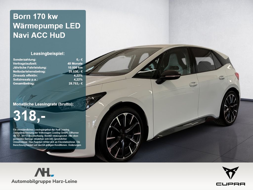 Cupra Born 170 kw Wärmepumpe LED Navi ACC HuD ACC AUT