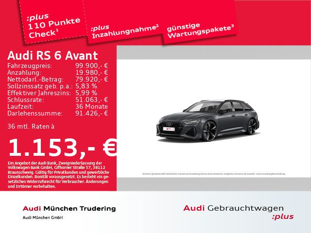 Audi RS 6 Avant 4.0 TFSI qu. Head-up-Display MMI+