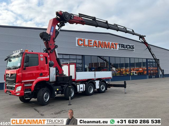 Tatra T 158 8x6 Euro 6 HMF 85 Tonmeter laadkraan + Fly
