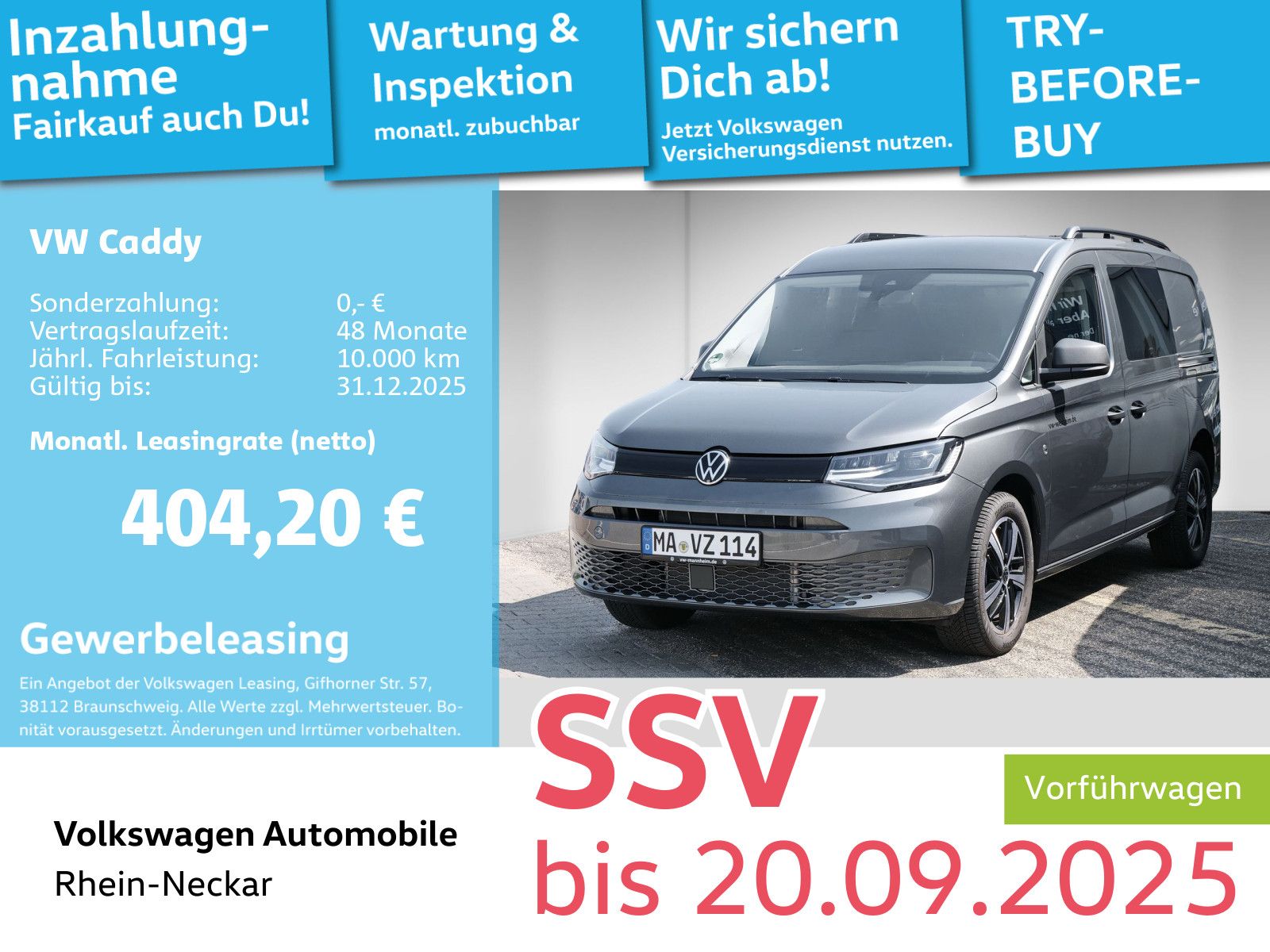 Volkswagen Caddy 1.5 TSI Flexible Maxi AHK Klima Radio uvm