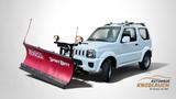 Suzuki Jimny, Schneepflug + Streuer, Winter-Dienst - Suzuki Jimny: Allradantrieb
